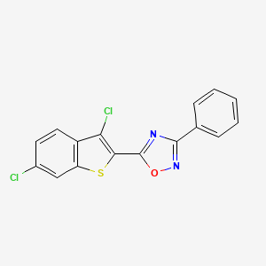 5-(3,6-Dichloro-1-benzothiophen-2-yl)-3-phenyl-1,2,4-oxadiazole