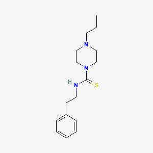 molecular formula C16H25N3S B10931749 N-(2-phenylethyl)-4-propylpiperazine-1-carbothioamide CAS No. 827595-35-7