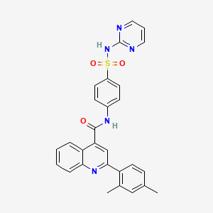 2-(2,4-dimethylphenyl)-N-[4-(pyrimidin-2-ylsulfamoyl)phenyl]quinoline-4-carboxamide