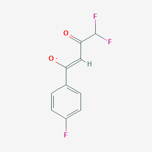 molecular formula C10H6F3O2- B10931943 (2E)-1,1-difluoro-4-(4-fluorophenyl)-4-oxobut-2-en-2-olate 