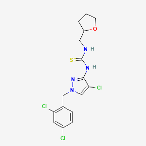 1-[4-chloro-1-(2,4-dichlorobenzyl)-1H-pyrazol-3-yl]-3-(tetrahydrofuran-2-ylmethyl)thiourea