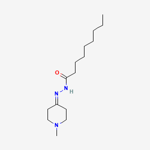 molecular formula C15H29N3O B10932051 N'-(1-methylpiperidin-4-ylidene)nonanehydrazide 