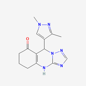 9-(1,3-dimethyl-1H-pyrazol-4-yl)-5,6,7,9-tetrahydro[1,2,4]triazolo[5,1-b]quinazolin-8(4H)-one