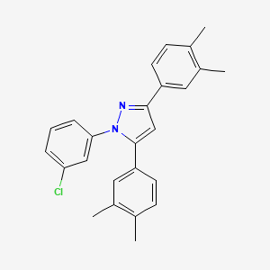 1-(3-chlorophenyl)-3,5-bis(3,4-dimethylphenyl)-1H-pyrazole