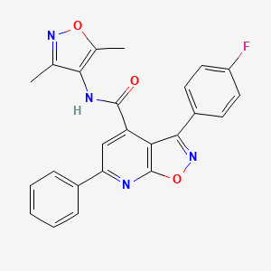 N-(3,5-dimethyl-1,2-oxazol-4-yl)-3-(4-fluorophenyl)-6-phenyl[1,2]oxazolo[5,4-b]pyridine-4-carboxamide