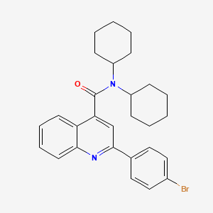 2-(4-bromophenyl)-N,N-dicyclohexylquinoline-4-carboxamide