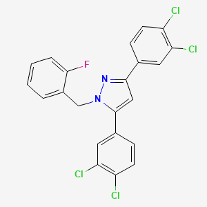 3,5-bis(3,4-dichlorophenyl)-1-(2-fluorobenzyl)-1H-pyrazole