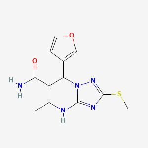 7-(Furan-3-yl)-5-methyl-2-(methylsulfanyl)-4,7-dihydro[1,2,4]triazolo[1,5-a]pyrimidine-6-carboxamide