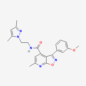 N-[2-(3,5-dimethyl-1H-pyrazol-1-yl)ethyl]-3-(3-methoxyphenyl)-6-methyl[1,2]oxazolo[5,4-b]pyridine-4-carboxamide