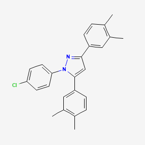 1-(4-chlorophenyl)-3,5-bis(3,4-dimethylphenyl)-1H-pyrazole