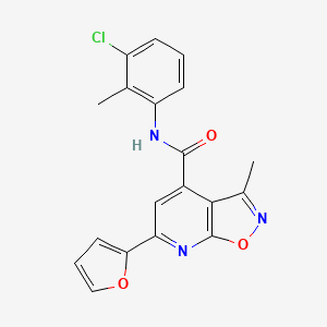 N-(3-chloro-2-methylphenyl)-6-(furan-2-yl)-3-methyl[1,2]oxazolo[5,4-b]pyridine-4-carboxamide