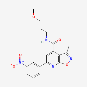 N-(3-methoxypropyl)-3-methyl-6-(3-nitrophenyl)[1,2]oxazolo[5,4-b]pyridine-4-carboxamide