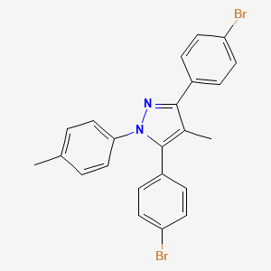 3,5-bis(4-bromophenyl)-4-methyl-1-(4-methylphenyl)-1H-pyrazole