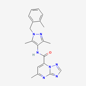 N-[3,5-dimethyl-1-(2-methylbenzyl)-1H-pyrazol-4-yl]-5-methyl[1,2,4]triazolo[1,5-a]pyrimidine-7-carboxamide