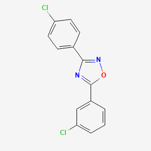 5-(3-Chlorophenyl)-3-(4-chlorophenyl)-1,2,4-oxadiazole