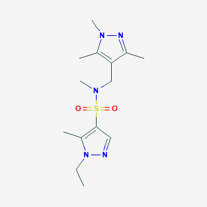 1-ethyl-N,5-dimethyl-N-[(1,3,5-trimethyl-1H-pyrazol-4-yl)methyl]-1H-pyrazole-4-sulfonamide