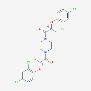 1,1'-Piperazine-1,4-diylbis[2-(2,4-dichlorophenoxy)propan-1-one]