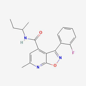 N-(butan-2-yl)-3-(2-fluorophenyl)-6-methyl[1,2]oxazolo[5,4-b]pyridine-4-carboxamide