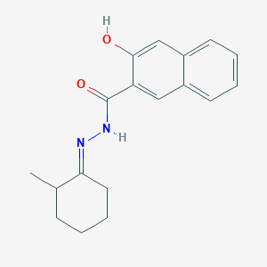 molecular formula C18H20N2O2 B10932647 3-hydroxy-N'-[(1E)-2-methylcyclohexylidene]naphthalene-2-carbohydrazide 