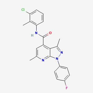 N-(3-chloro-2-methylphenyl)-1-(4-fluorophenyl)-3,6-dimethyl-1H-pyrazolo[3,4-b]pyridine-4-carboxamide