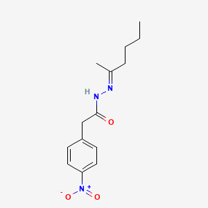 N'-[(2E)-hexan-2-ylidene]-2-(4-nitrophenyl)acetohydrazide