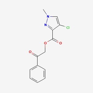 2-oxo-2-phenylethyl 4-chloro-1-methyl-1H-pyrazole-3-carboxylate