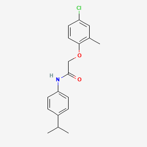 molecular formula C18H20ClNO2 B10932808 2-(4-chloro-2-methylphenoxy)-N-[4-(propan-2-yl)phenyl]acetamide 