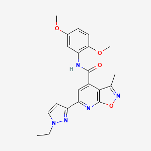 N-(2,5-dimethoxyphenyl)-6-(1-ethyl-1H-pyrazol-3-yl)-3-methyl[1,2]oxazolo[5,4-b]pyridine-4-carboxamide