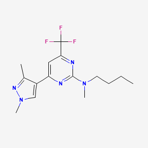 N-butyl-4-(1,3-dimethyl-1H-pyrazol-4-yl)-N-methyl-6-(trifluoromethyl)pyrimidin-2-amine