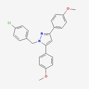 1-(4-chlorobenzyl)-3,5-bis(4-methoxyphenyl)-1H-pyrazole