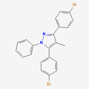 3,5-bis(4-bromophenyl)-4-methyl-1-phenyl-1H-pyrazole