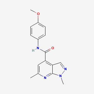 N-(4-methoxyphenyl)-1,6-dimethyl-1H-pyrazolo[3,4-b]pyridine-4-carboxamide