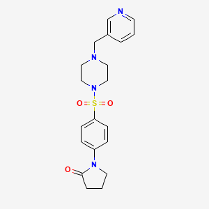 1-(4-{[4-(Pyridin-3-ylmethyl)piperazin-1-yl]sulfonyl}phenyl)pyrrolidin-2-one