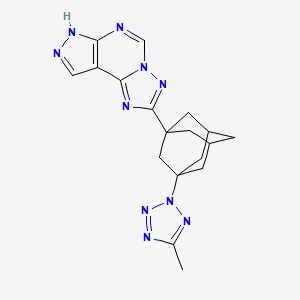 2-[3-(5-Methyl-2H-1,2,3,4-tetraazol-2-YL)-1-adamantyl]-7H-pyrazolo[4,3-E][1,2,4]triazolo[1,5-C]pyrimidine