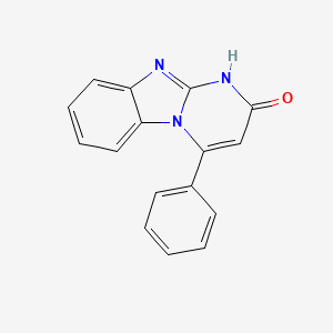 molecular formula C16H11N3O B10933115 4-phenylpyrimido[1,2-a]benzimidazol-2(1H)-one 