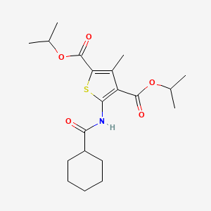 Dipropan-2-yl 5-[(cyclohexylcarbonyl)amino]-3-methylthiophene-2,4-dicarboxylate