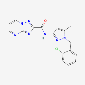 N-[1-(2-chlorobenzyl)-5-methyl-1H-pyrazol-3-yl][1,2,4]triazolo[1,5-a]pyrimidine-2-carboxamide