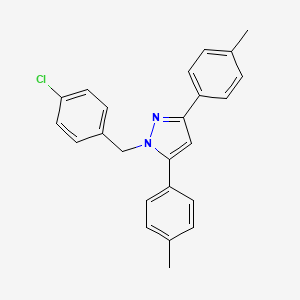 1-(4-chlorobenzyl)-3,5-bis(4-methylphenyl)-1H-pyrazole