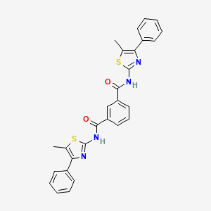 N,N'-bis(5-methyl-4-phenyl-1,3-thiazol-2-yl)benzene-1,3-dicarboxamide