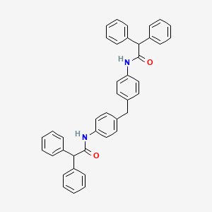 molecular formula C41H34N2O2 B10933259 N,N'-(methanediyldibenzene-4,1-diyl)bis(2,2-diphenylacetamide) CAS No. 61692-66-8