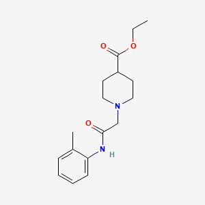 Ethyl 1-{2-[(2-methylphenyl)amino]-2-oxoethyl}piperidine-4-carboxylate