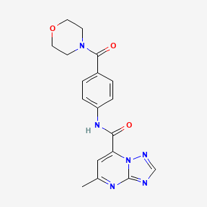 5-methyl-N-[4-(morpholin-4-ylcarbonyl)phenyl][1,2,4]triazolo[1,5-a]pyrimidine-7-carboxamide