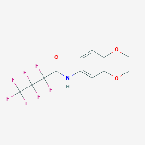 N-(2,3-dihydro-1,4-benzodioxin-6-yl)-2,2,3,3,4,4,4-heptafluorobutanamide