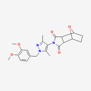 2-[1-(3,4-dimethoxybenzyl)-3,5-dimethyl-1H-pyrazol-4-yl]hexahydro-1H-4,7-epoxyisoindole-1,3(2H)-dione