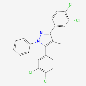 3,5-bis(3,4-dichlorophenyl)-4-methyl-1-phenyl-1H-pyrazole