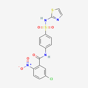 5-chloro-2-nitro-N-[4-(1,3-thiazol-2-ylsulfamoyl)phenyl]benzamide