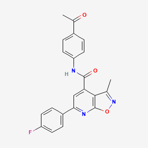 N-(4-acetylphenyl)-6-(4-fluorophenyl)-3-methyl[1,2]oxazolo[5,4-b]pyridine-4-carboxamide