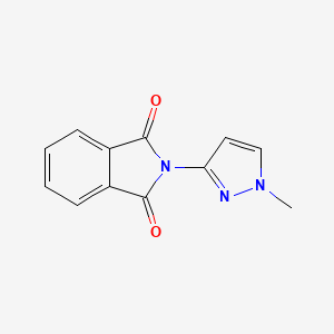 molecular formula C12H9N3O2 B10933529 2-(1-Methyl-1H-pyrazol-3-yl)-1H-isoindole-1,3(2H)-dione 