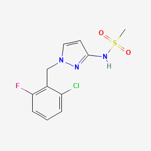 N-[1-(2-chloro-6-fluorobenzyl)-1H-pyrazol-3-yl]methanesulfonamide