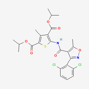 Dipropan-2-yl 5-({[3-(2,6-dichlorophenyl)-5-methyl-1,2-oxazol-4-yl]carbonyl}amino)-3-methylthiophene-2,4-dicarboxylate